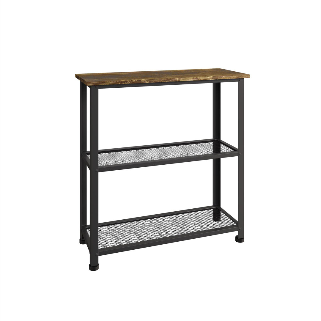 Borough Wharf 8 Pair Shoe Rack Dark Brown Wood 8